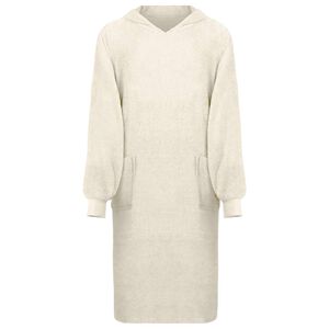 vidaXL Blanket Hoodie KINN Cream XL Cotton