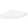 vidaXL Floating Corner Shelves 2 pcs White 25x25x3.8 cm MDF