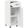 vidaXL Bathroom Cabinet with Drawer High Gloss White 30 x 35 x 80 cm