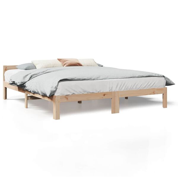 vidaXL Bed Frame without Mattress 160x200 cm Solid Wood Pine