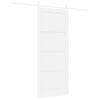 vidaXL Sliding Door White 83 x 202 cm Solid Pine Wood