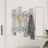 vidaXL Wall-Mounted Coat Rack Concrete Grey 60 x 3 x 82 cm