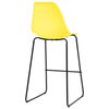 vidaXL 5 Piece Bar Set Plastic Yellow