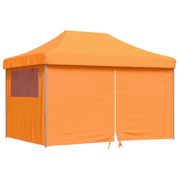 vidaXL Party Tent Folding Orange 279 x 410 x 315 cm Oxford Fabric
