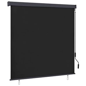 vidaXL Roller Blind Anthracite 180 x 250 cm Fabric and Aluminum