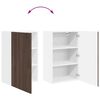 vidaXL Kitchen Cabinet Brown Oak 50 x 31 x 80 cm Engineered Wood