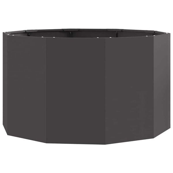 vidaXL Planter Black 90 x 90 x 50 cm Steel