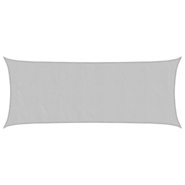 vidaXL Sun Shade Sail Light Grey 4.5x2 m 100% Polyester Oxford