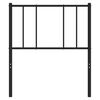 vidaXL Metal Headboard Black 107 cm