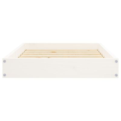 vidaXL Dog Bed White 71.5x54x9 cm Solid Wood Pine