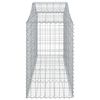 vidaXL Arched Gabion Baskets 12 pcs 200x50x80/100 cm Galvanised Iron