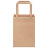 vidaXL Paper Bags 250 pcs with Handles Brown 15x8x21 cm