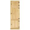 vidaXL Cabinet SKI Honey Brown 66 x 58.5 x 207 cm Solid Pine Wood