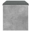 vidaXL Hall Bench with Cushion Concrete Grey 83 x 38 x 40 cm