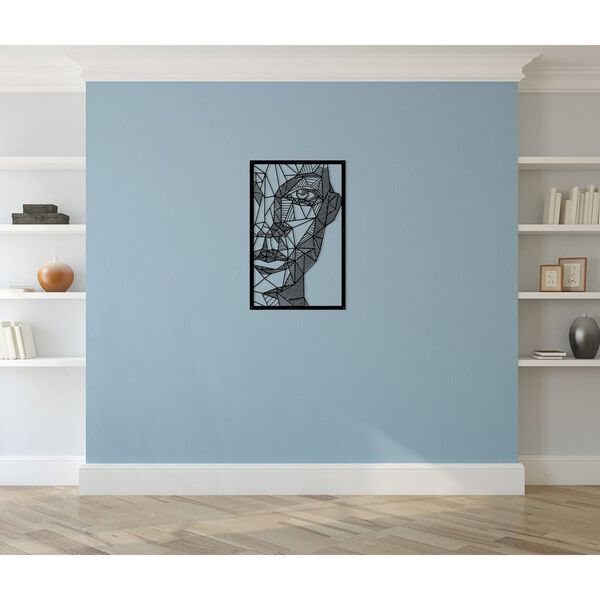 Homemania Wall Decoration Silhouette 65x100 cm Metal Black