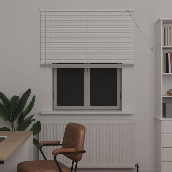 vidaXL Venetian Blind Manual Adjustable White 150 x 120 cm PVC
