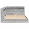 vidaXL Bookcase Bed Grey sonoma 160 x 200 cm Engineered wood
