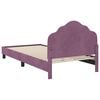 vidaXL Children's Bed Frame with Headboard Purple 80 x 200 cm Velvet