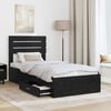 vidaXL Bed Frame with Drawer with Headboard Manual Engineered Wood
