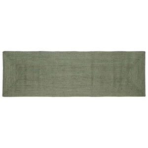 vidaXL Area Rug Olive Green 80 x 300 cm Jute