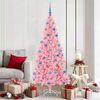 vidaXL Christmas Tree with 300 LEDs with Stand Pink 180 cm PVC