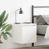 vidaXL Wall-Mounted Bedside Cabinets 2 pcs White 38x34x40 cm