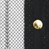 vidaXL Insect Door Curtains 2 pcs with Magnet Blocks Black 220x130 cm