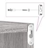 vidaXL Wall Shelves 2 pcs Grey Sonoma 26 x 15 x 26 cm Engineered Wood