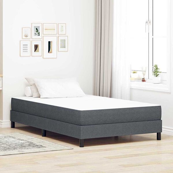 vidaXL Bed Mattress with Mattress Grey 120 x 200 cm Fabric