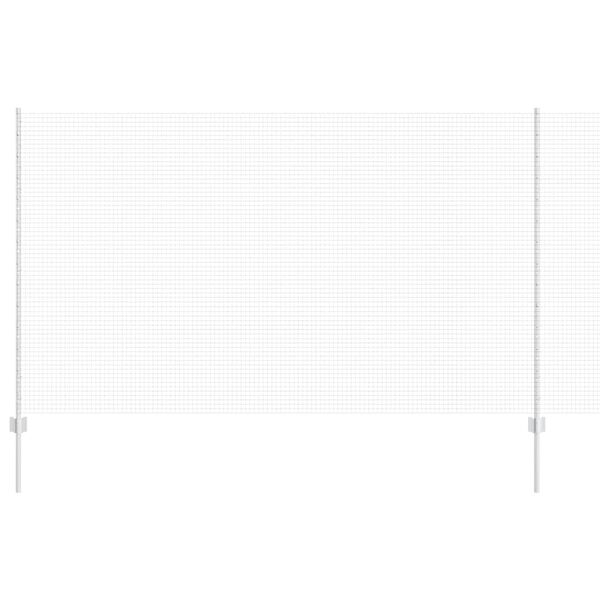 vidaXL Fence with Post Grey 1.4 x 25 m Steel and PVC