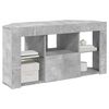 vidaXL Corner LED TV Cabinet Concrete Grey 100 x 40 x 50 cm