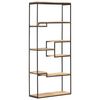 vidaXL Bookcase 80x30x180 cm Rough Mango Wood