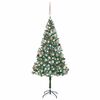 vidaXL Artificial Pre-lit Christmas Tree with Ball Set Pinecones 180 cm