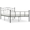vidaXL Bed Frame without Mattress Grey Metal 140x200 cm