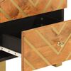 vidaXL Bedside Cabinets 2 pcs Brown and Black Solid Wood Mango