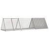 vidaXL Rabbit Cage Grey 302.5x80.5x71 cm Galvanised Steel