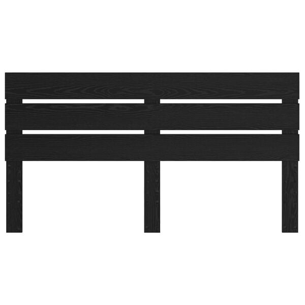vidaXL Headboard Black Oak 200 cm Engineered Wood