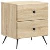 vidaXL Bedside Cabinet Sonoma Oak 43 x 34.5 x 47.5 cm Engineered Wood