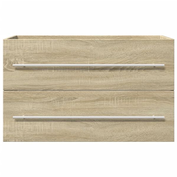 vidaXL Sink Cabinet Old Wood 80x38.5x48 cm Engineered Wood