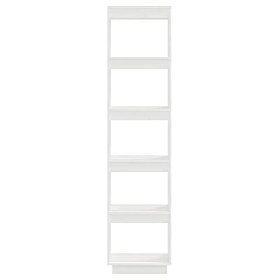 vidaXL Book Cabinet/Room Divider White 40x35x167 cm Solid Wood Pine
