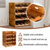 vidaXL Wine Racks 4 pcs for 16 Bottles Solid Mahogany Wood
