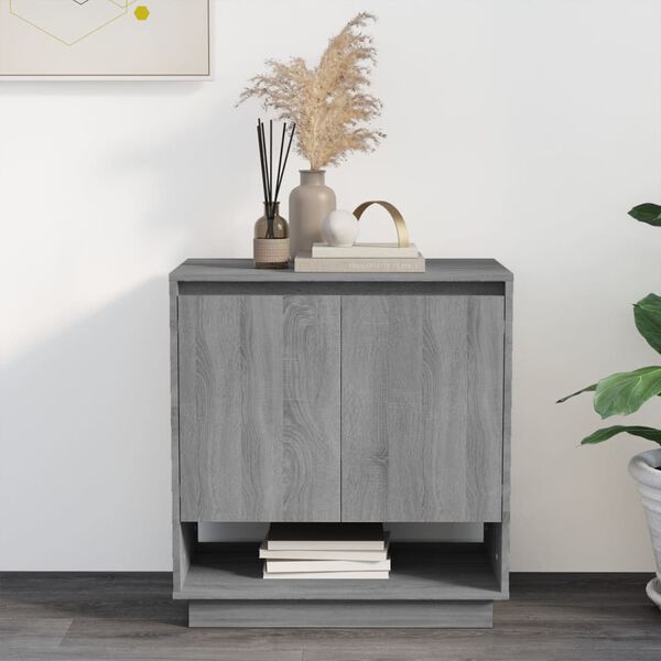 vidaXL Sideboard Grey Sonoma 70x41x75 cm Engineered Wood