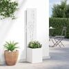 vidaXL Garden Privacy Screen White 32 x 150 cm Cold-rolled steel