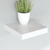 vidaXL Floating Wall Shelves 4 pcs White 23x23.5x3.8 cm MDF