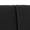 vidaXL Upholstered Headboard Black 140 cm Solid Pine Wood