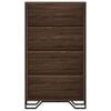 vidaXL Bookcase Brown Oak 80x31x137.5 cm Engineered Wood