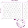 vidaXL Fence with Posts Grey 0.5 x 100 m PVC-coated steel