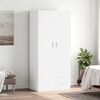 vidaXL Wardrobe White 80x52x180 cm Engineered Wood