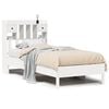 vidaXL Bookcase Bed without Mattress White 90x200 cm Solid Wood Pine