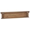 vidaXL Wall Mounted Coat Rack Natural 100 x 10 x 20 cm Solid Teak Wood